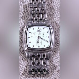 Men's Stainless Steel Silver Quartz Chronograph Watch
